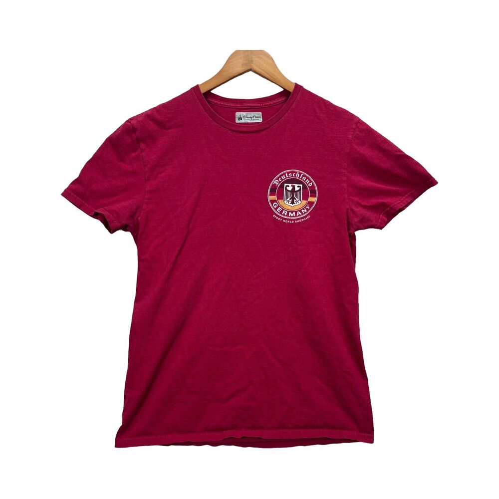 Disney Epcot Germany World Showcase Mickey, Minnie, Pluto Red T Shirt M